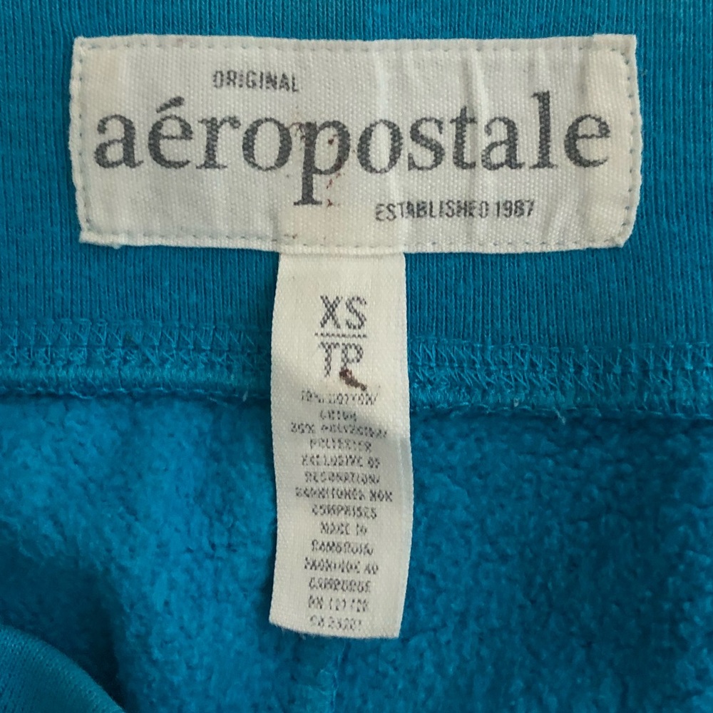 Aeropostale turquoise sweat pants - Picture 3 of 4